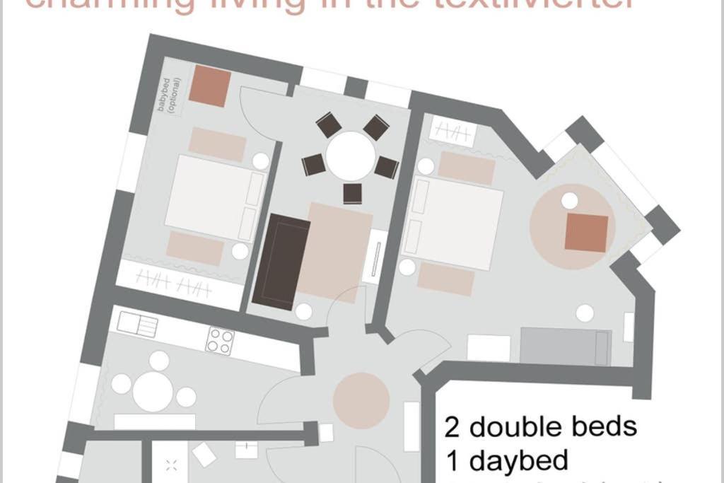 Charmant Leben Im Textilviertel - Stilvolle Wohnung - Zentral Und Ruhig Augsbourg Extérieur photo